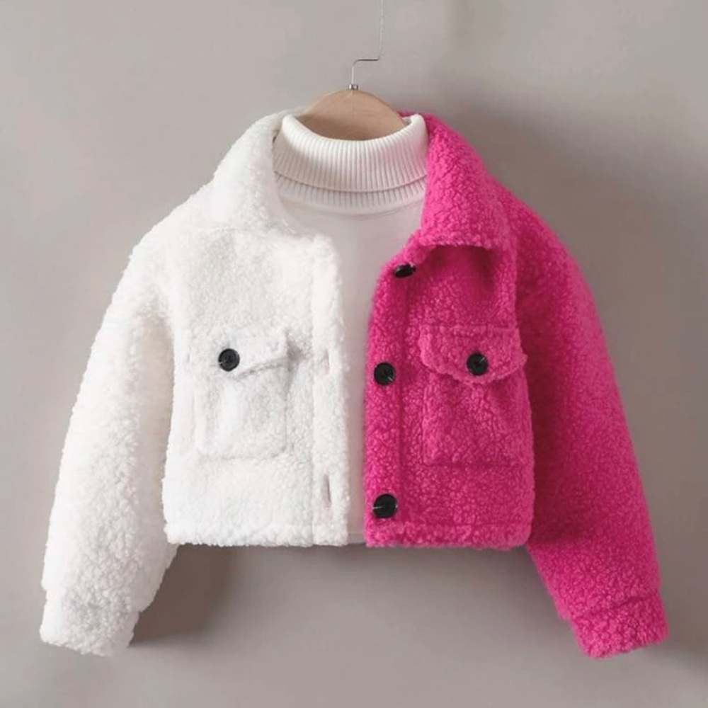 SHEIN Girls teddy jacket